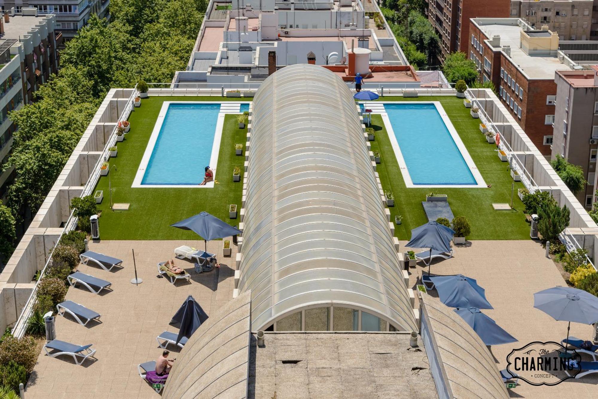 马德里Charming Eurobuilding 2 Terrace Exclusive - Plaza De Parking公寓 外观 照片
