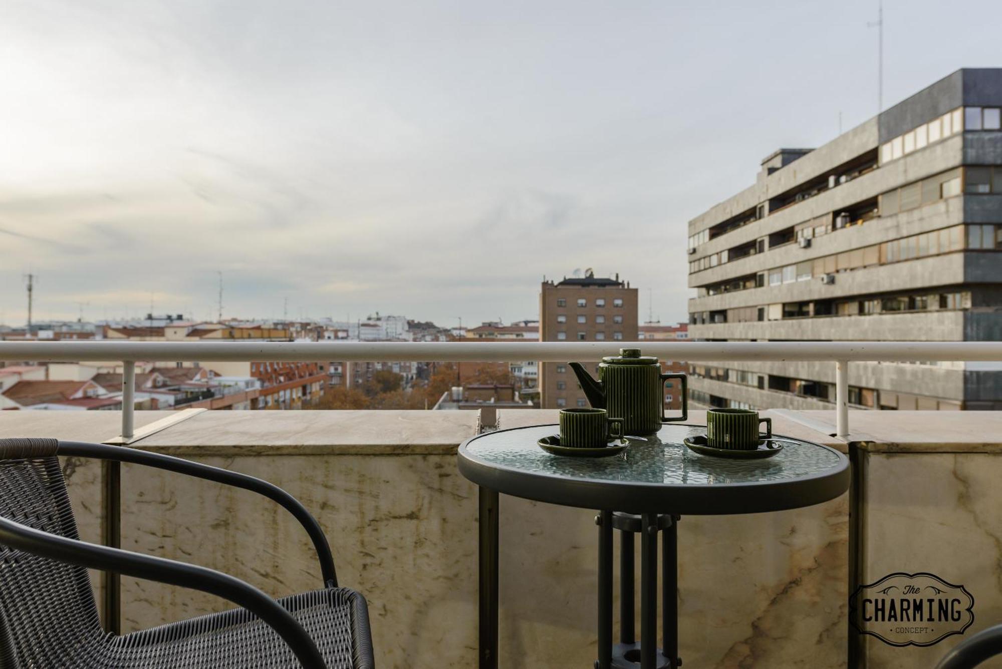 马德里Charming Eurobuilding 2 Terrace Exclusive - Plaza De Parking公寓 外观 照片
