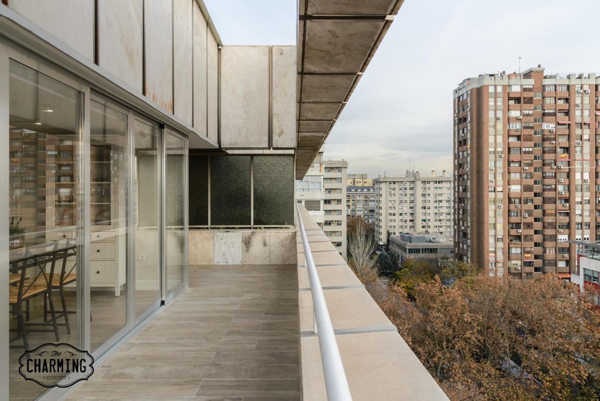 马德里Charming Eurobuilding 2 Terrace Exclusive - Plaza De Parking公寓 外观 照片