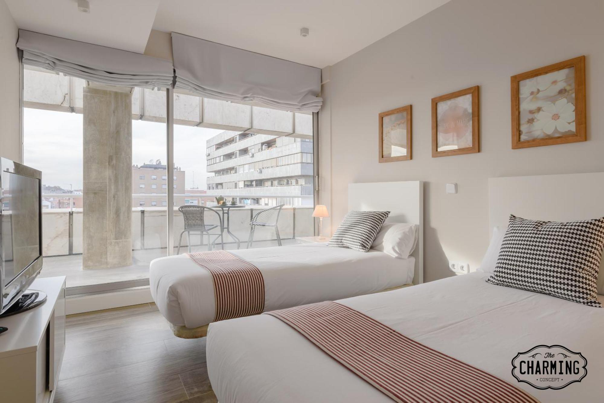 马德里Charming Eurobuilding 2 Terrace Exclusive - Plaza De Parking公寓 外观 照片