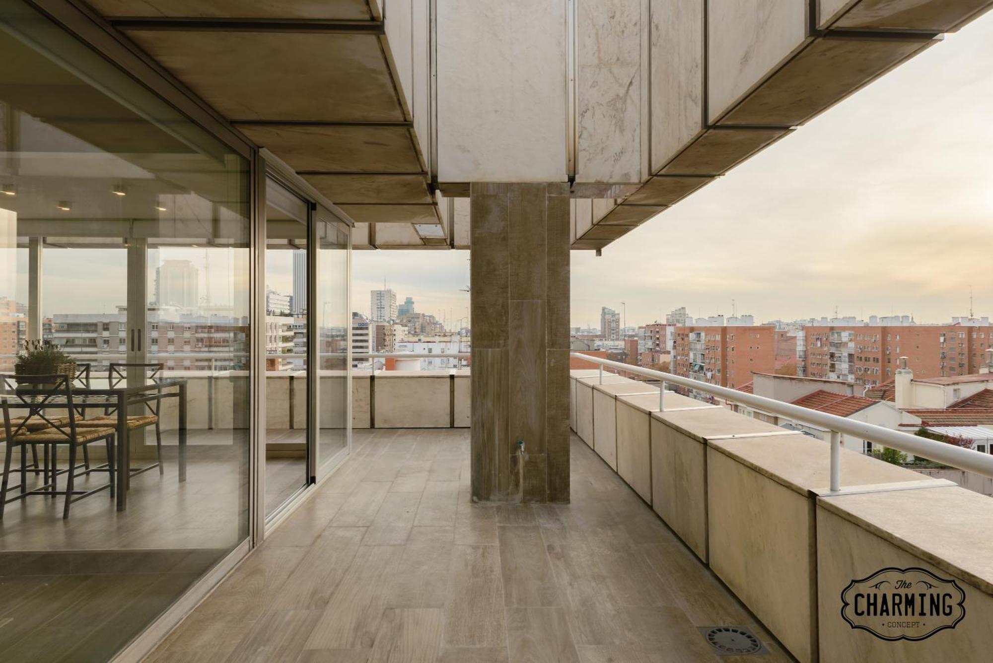 马德里Charming Eurobuilding 2 Terrace Exclusive - Plaza De Parking公寓 外观 照片