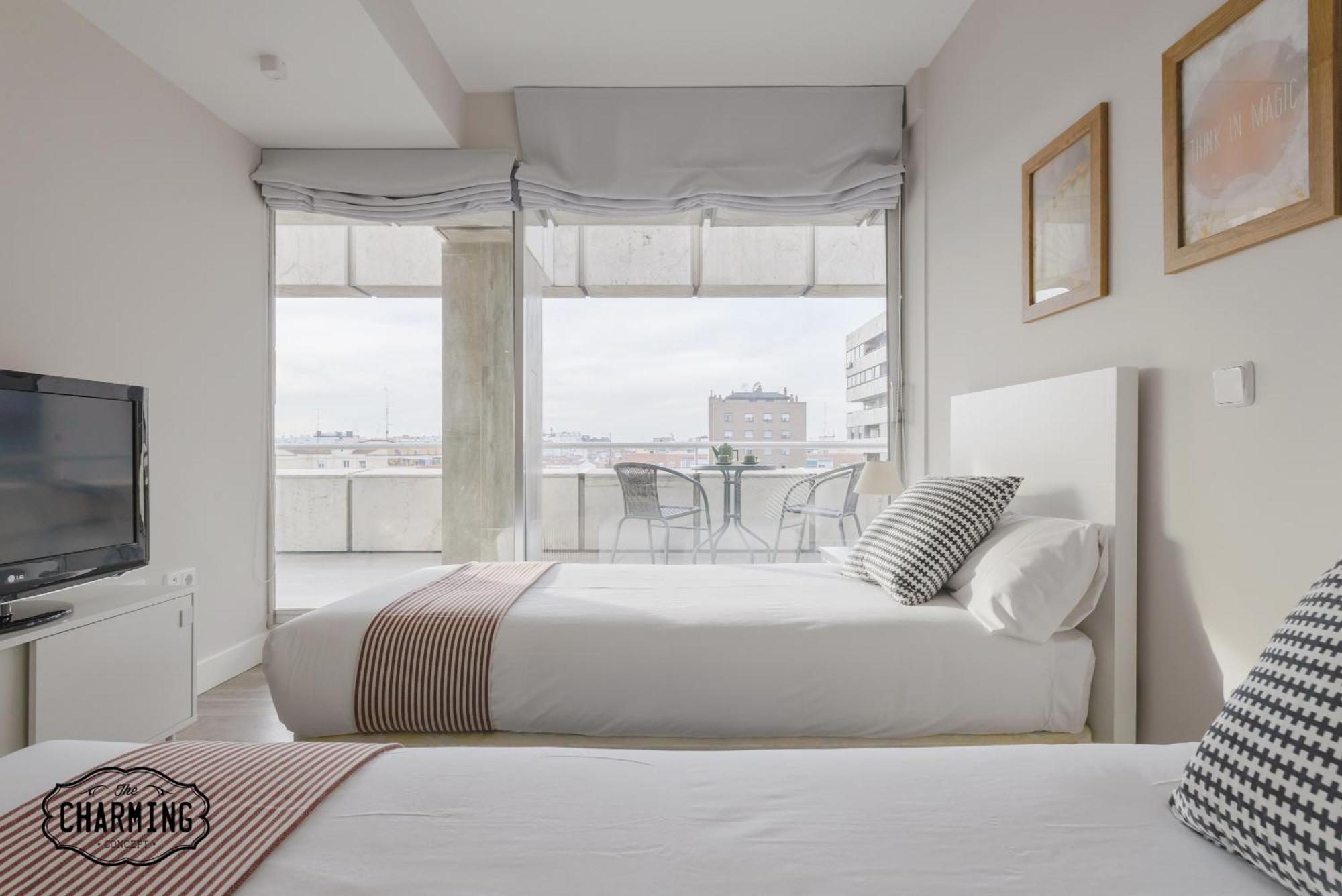 马德里Charming Eurobuilding 2 Terrace Exclusive - Plaza De Parking公寓 外观 照片