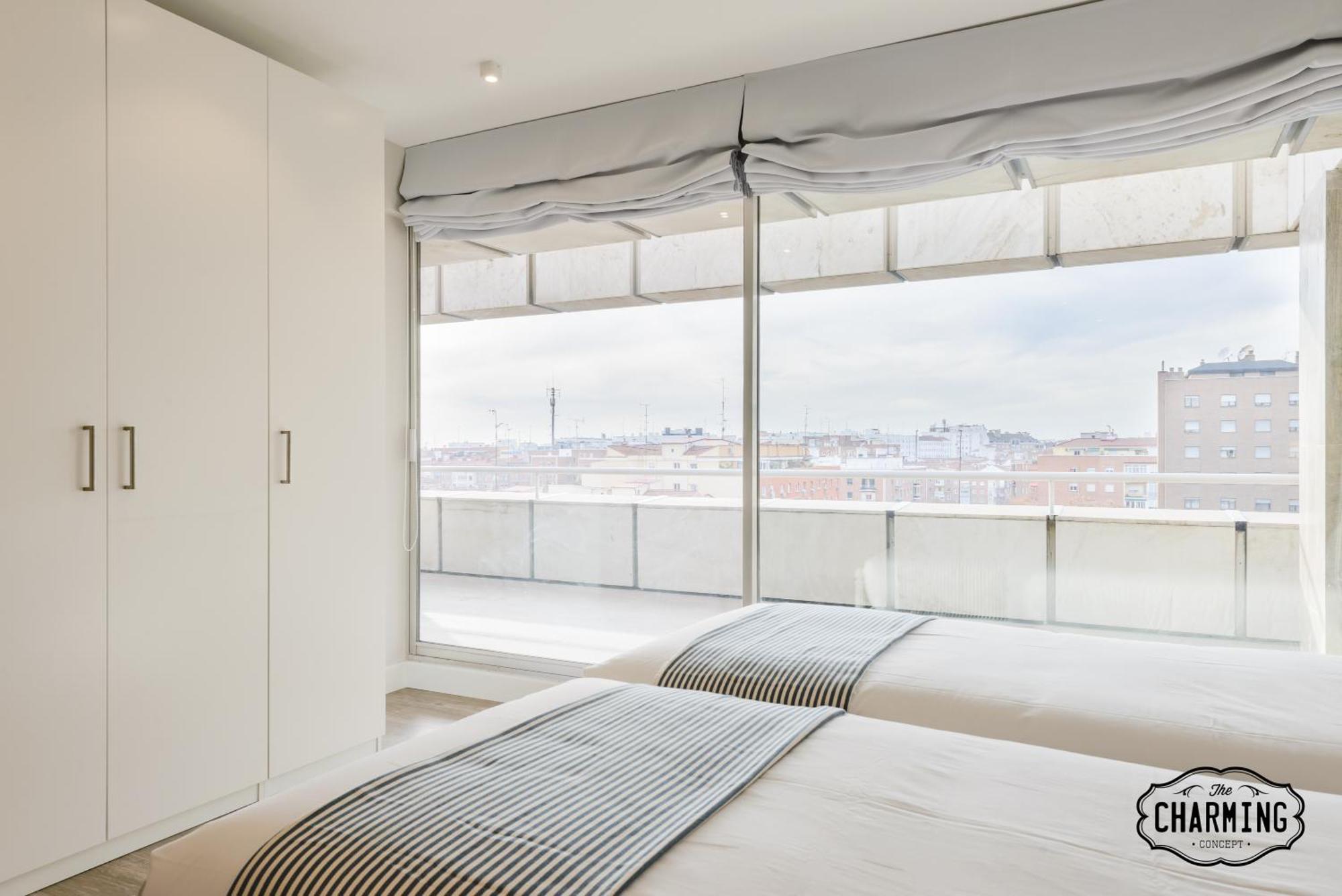 马德里Charming Eurobuilding 2 Terrace Exclusive - Plaza De Parking公寓 外观 照片