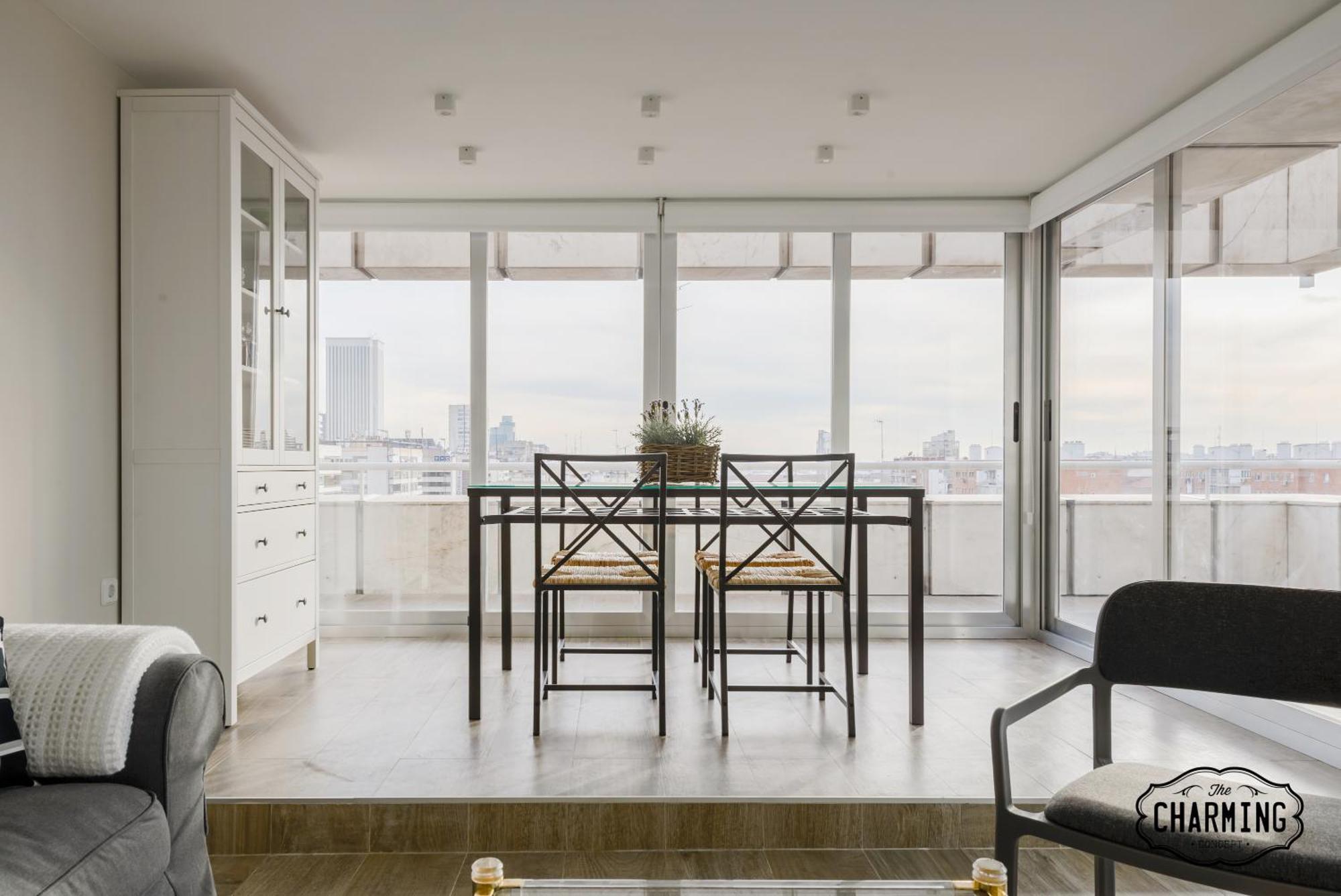 马德里Charming Eurobuilding 2 Terrace Exclusive - Plaza De Parking公寓 外观 照片