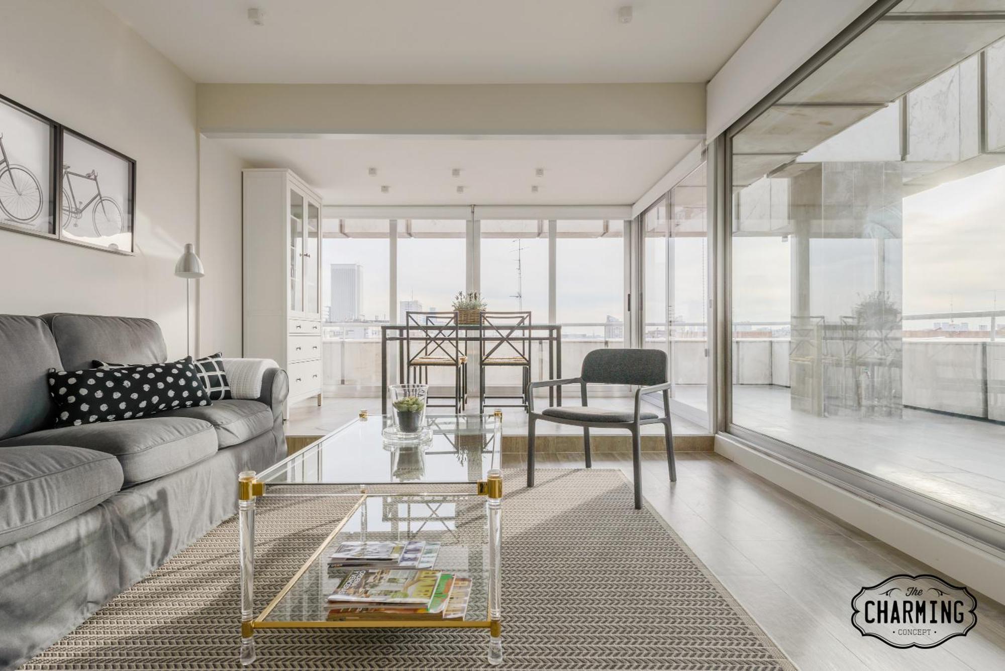 马德里Charming Eurobuilding 2 Terrace Exclusive - Plaza De Parking公寓 外观 照片
